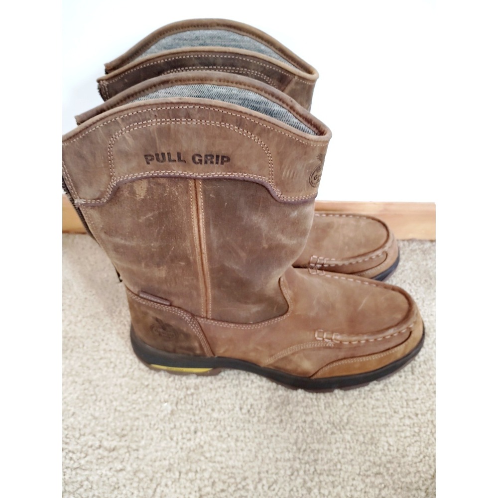 Georgia Boot Athens SuperLyte Alloy Toe Waterproof Wellington Pull-On Men 13 (W)